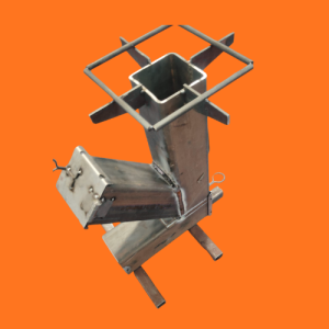 Rocket Wood Stove – Premium Square Heavy Duty Model